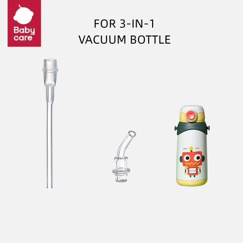 BC BABYCARE 3-IN-1 VACUUM BOTTLE STRAW REPLACEMENT SET