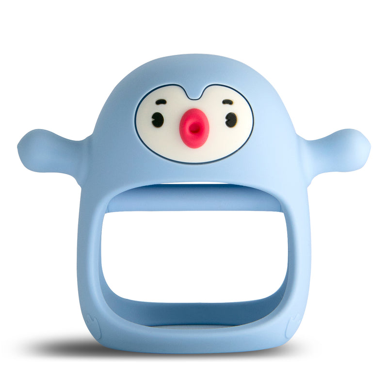SMILY MIA & DOMMY PENGUIN SILICONE SOOTHING TEETHER (moq 6)