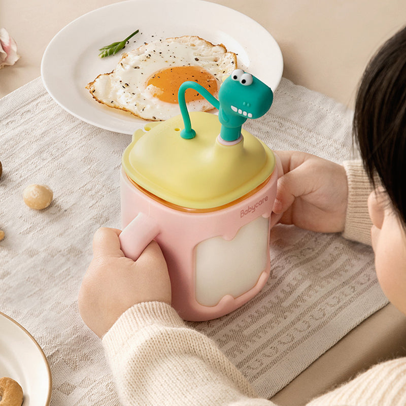 BC BABYCARE T-REX TOBY GLASS SIPPY CUP