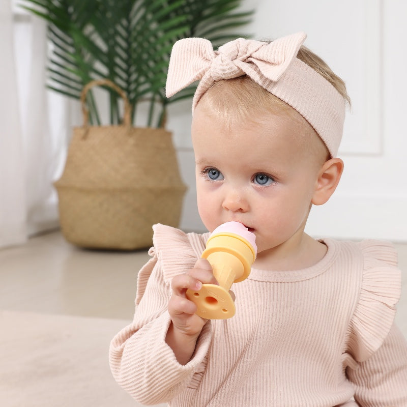 SMILY MIA & DOMMY ICE CREAM FREEZABLE TEETHER (moq 6)