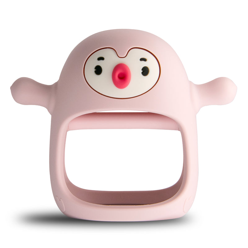 SMILY MIA & DOMMY PENGUIN SILICONE SOOTHING TEETHER (moq 6)