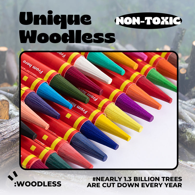FLOWER MONACO WOOD-FREE COLOR PENCILS (moq5)