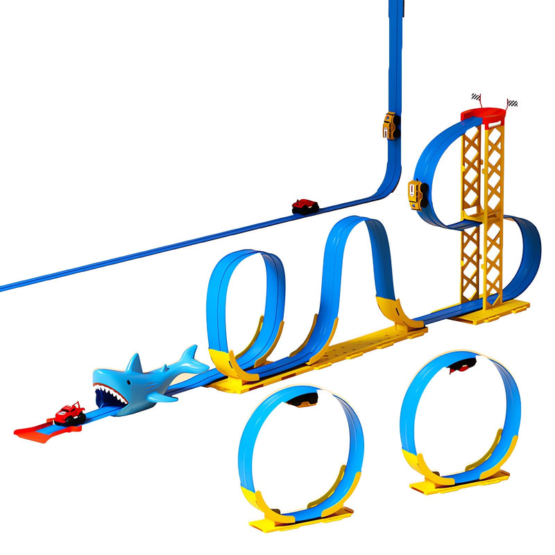 MAGFUN MAGNETIC SHARK ROLLER COASTER TOY SET