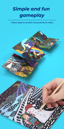 FLOWER MONACO SCRATCH PAPER SET (moq 5)