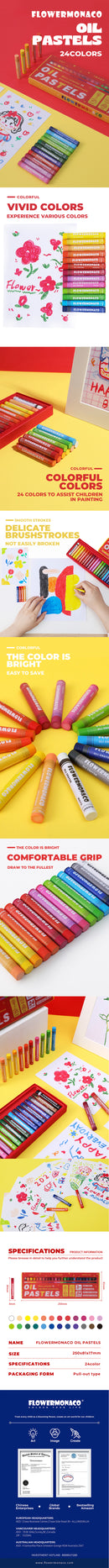 FLOWER MONACO OIL CRAYON (moq 5)