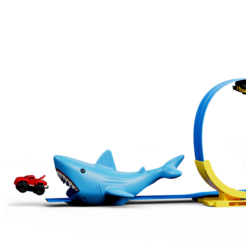 MAGFUN MAGNETIC SHARK ROLLER COASTER TOY SET