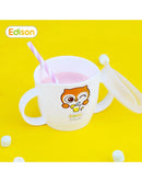 TASSE À DOUBLE POIGNÉE EDISON FRIENDS SÉCURISÉE AU MICRO-ONDES (moq 8)