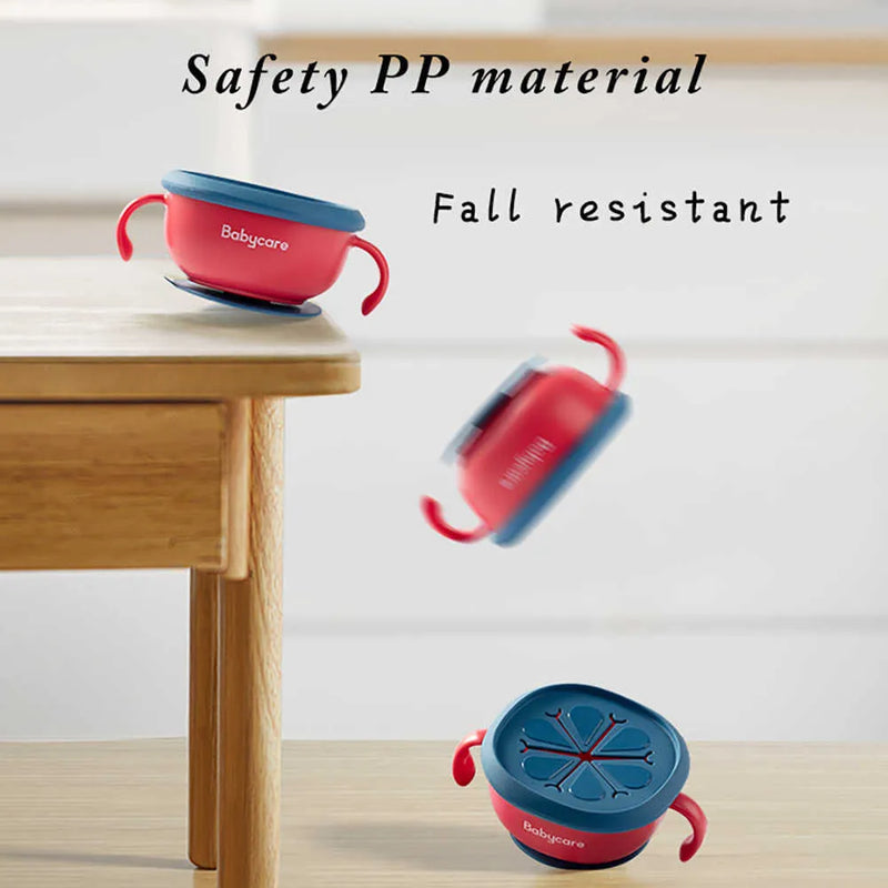 BC BABYCARE 3-IN-1 NON-SLIP BASE PORTABLE SNACK BOWL