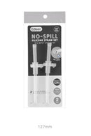 EDISON SILICONE PAILLE COUPE PAILLE DE REMPLACEMENT 2 JEU 127mm (moq 10)