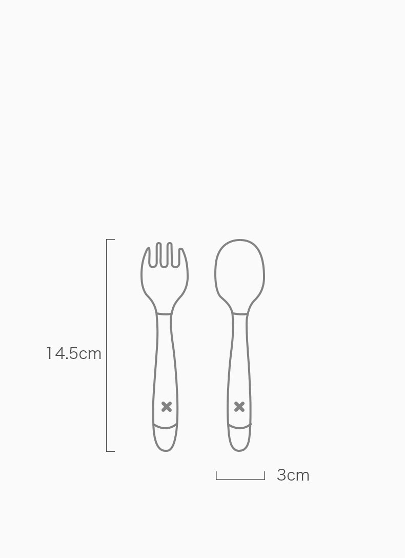 BC BABYCARE BENDABLE SPOON & FORK SET