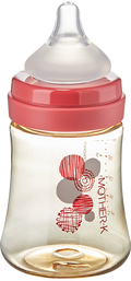 MOTHER-K PPSU FEEDING BOTTLE NEWBORN BABY 180ML W/NIPPLE (moq 6)