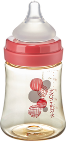 MOTHER-K PPSU FEEDING BOTTLE NEWBORN BABY 180ML W/NIPPLE (moq 6)