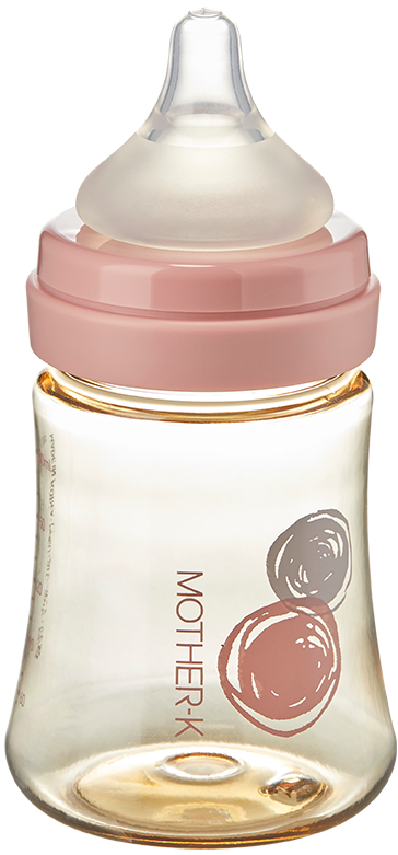 MOTHER-K PPSU FEEDING BOTTLE NEWBORN BABY 180ML W/NIPPLE (moq 6)