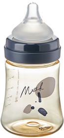 MOTHER-K PPSU FEEDING BOTTLE NEWBORN BABY 180ML W/NIPPLE (moq 6)