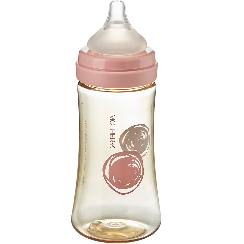 MOTHER-K PPSU BABY FEEDING BOTTLE 280ML W/NIPPLE (moq 6)