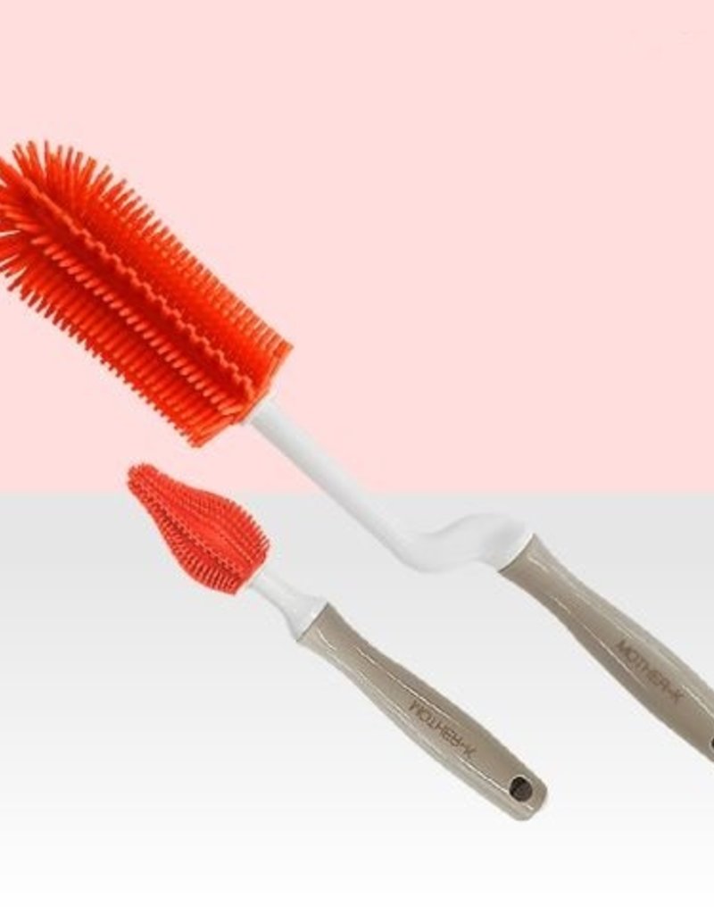 MOTHER-K SILICONE BRUSH SET RUBY GRAPEFRUIT (moq 10)