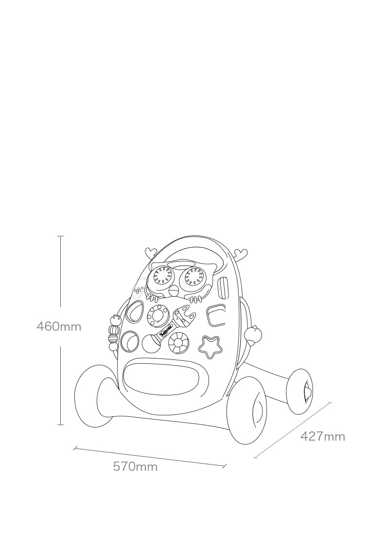 BC BABYCARE RIDE-ON WALKER