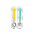 EDISON SILICONE SPOON & FORK CASE SET FOR BABY (moq 12)