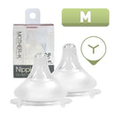 MOTHER-K NIPPLE FOR FEEDING BOTTLE 2PC (moq 5)